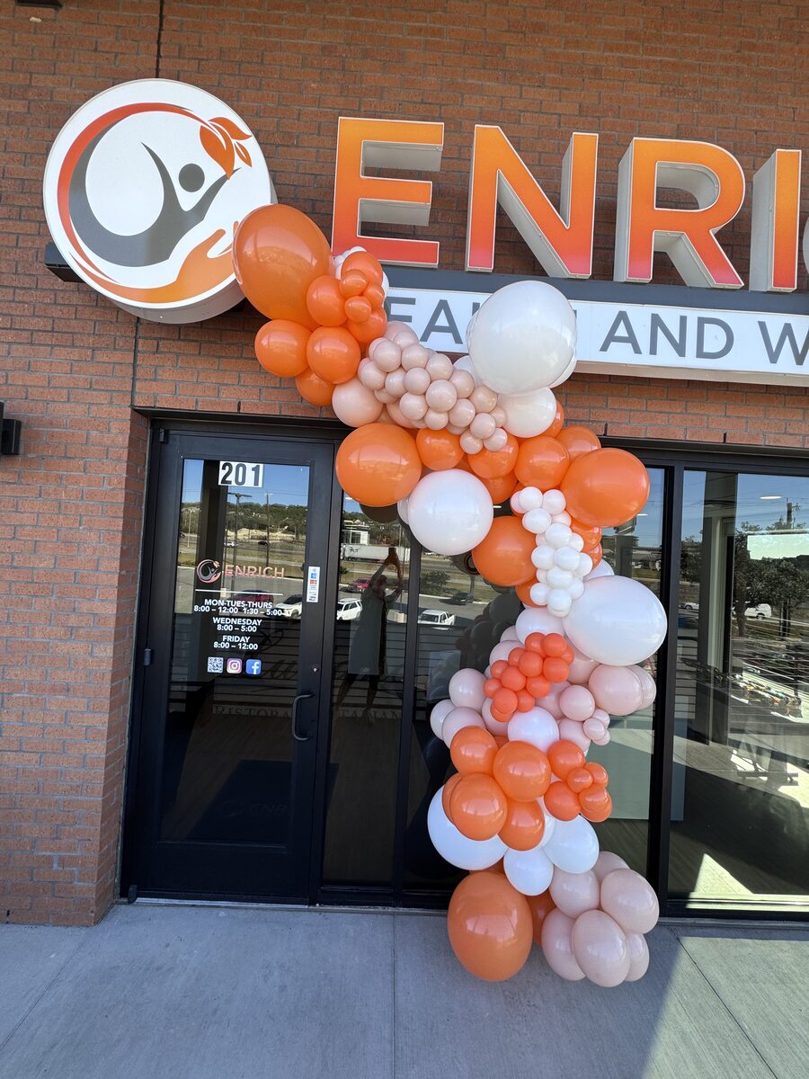 Balloon décor for Enrich event in San Antonio TX