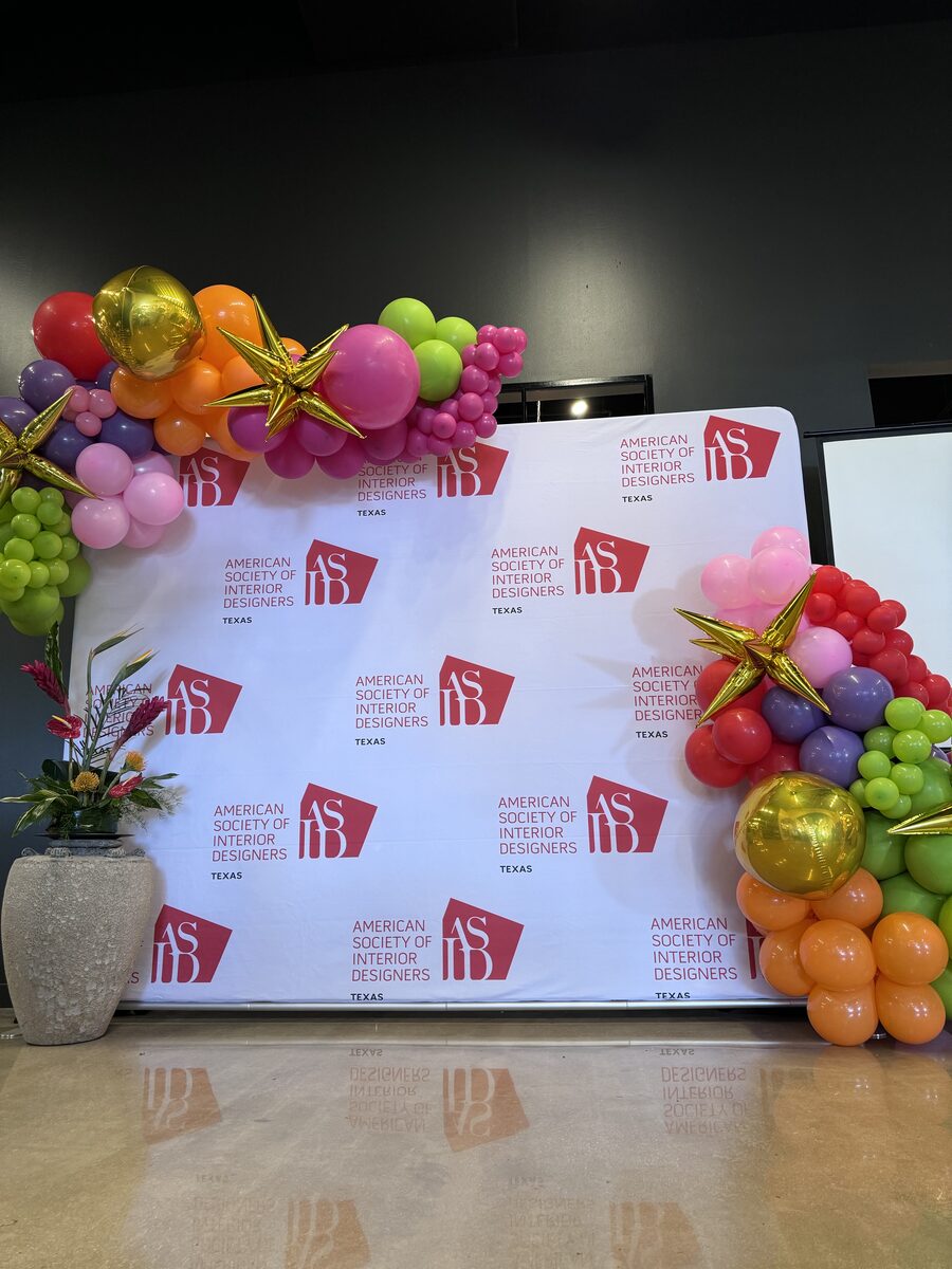 Custom balloon installation for interior design project San Antonio TX