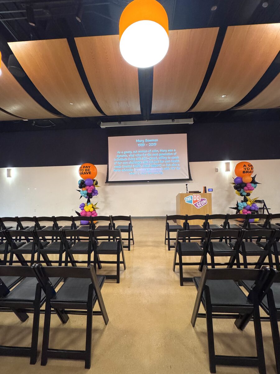 Custom balloon garland for Operation Brave nonprofit event San Antonio Texas
