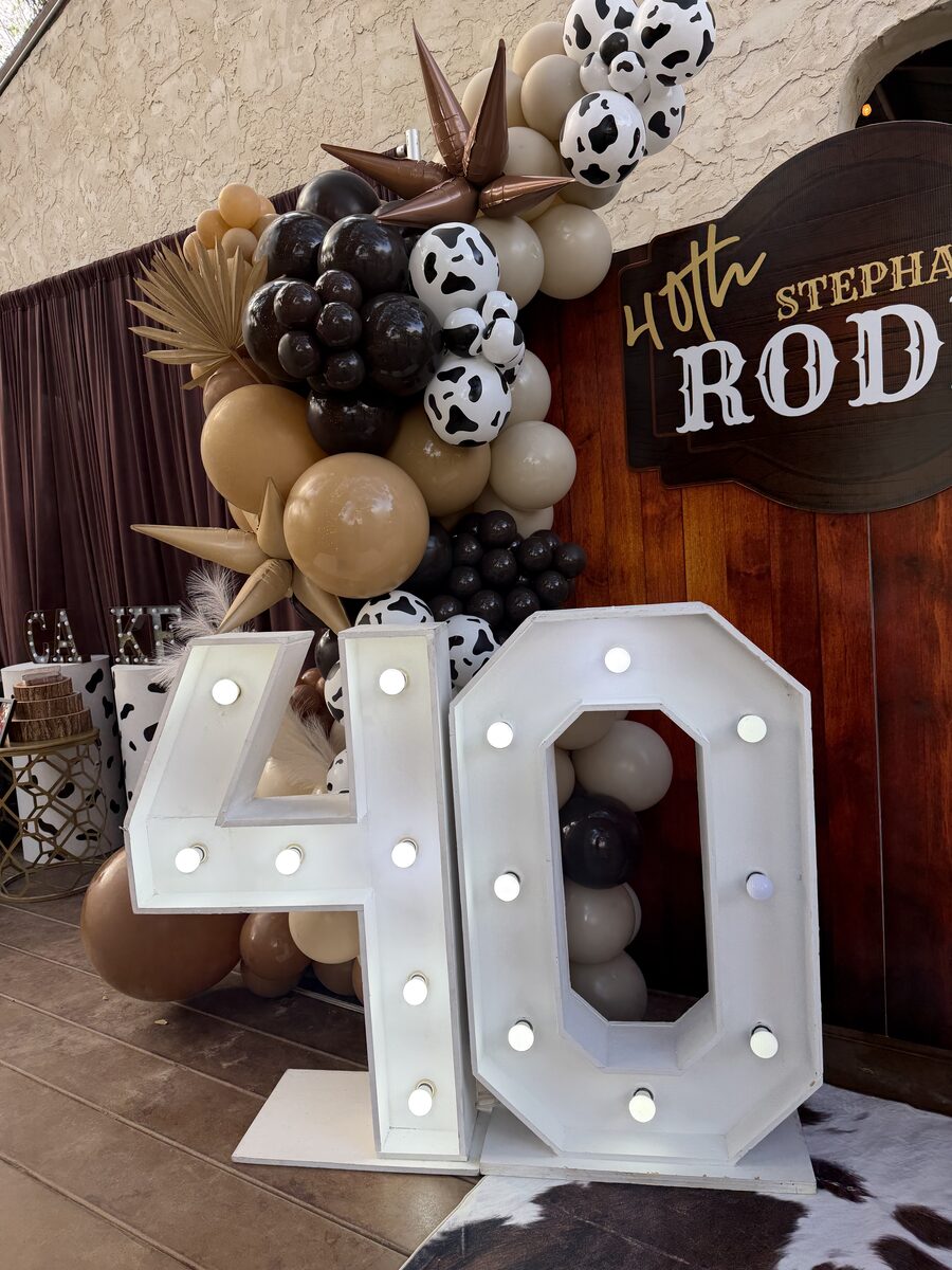 Balloon arch for party planner corporate event in San Antonio Texas