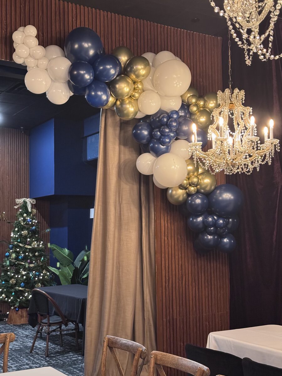 Custom balloon décor for restaurant setup San Antonio TX