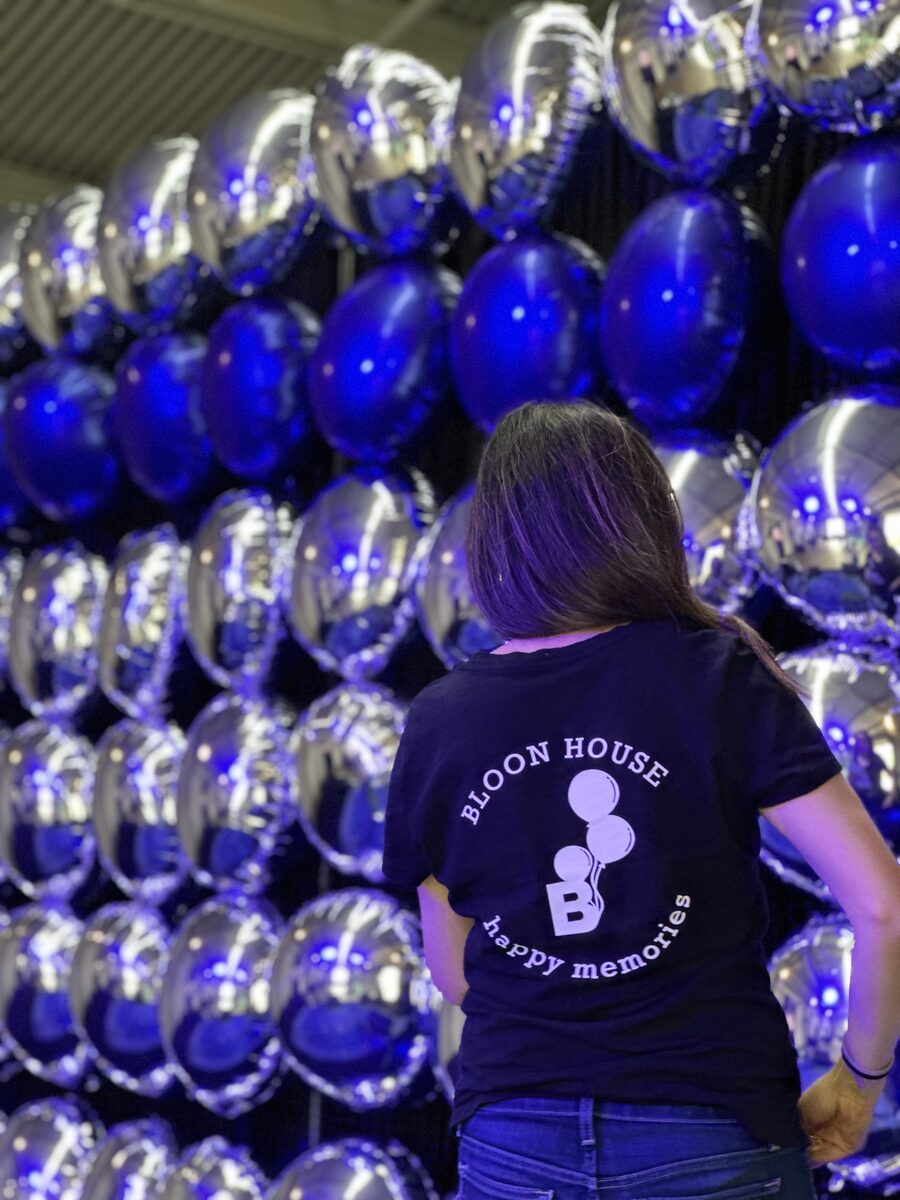 Balloon arch décor for United Way event in San Antonio Texas